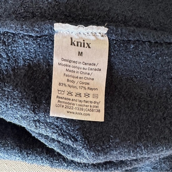 Knix BNWT dark teal cozzy crew top size:M - Picture 6 of 7